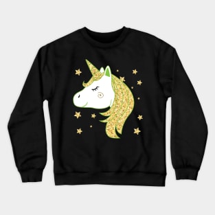 Gold unicorn Crewneck Sweatshirt